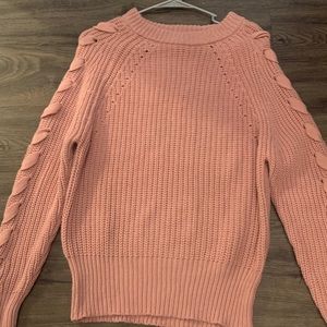 pink sweater